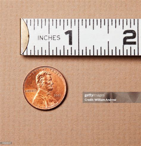 the thickness of a penny when measured with a ruler|a ruler to measure a penny.